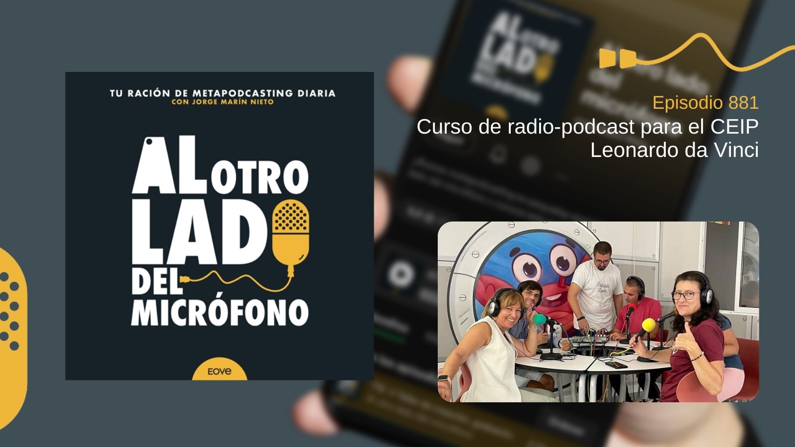 Curso de radio-podcast para el CEIP Leonardo da Vinci