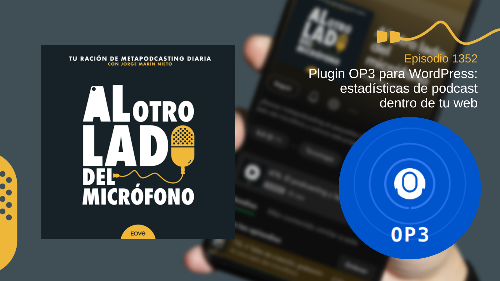 Plugin OP3 para WordPress: estadísticas de podcast dentro de tu web